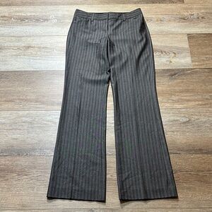 Express Design Studio editor  Charcoal Pinstripe Flare Pants